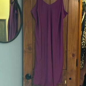 a new day Purple Midi Dress